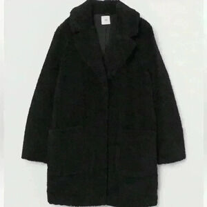 H&M Short Faux Shearling Coat